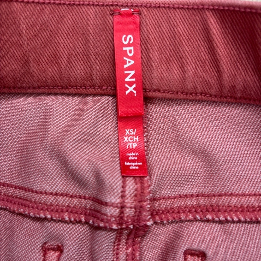 Spanx High Rise Coral Pull on ankle jeans W26 - Picture 8 of 16